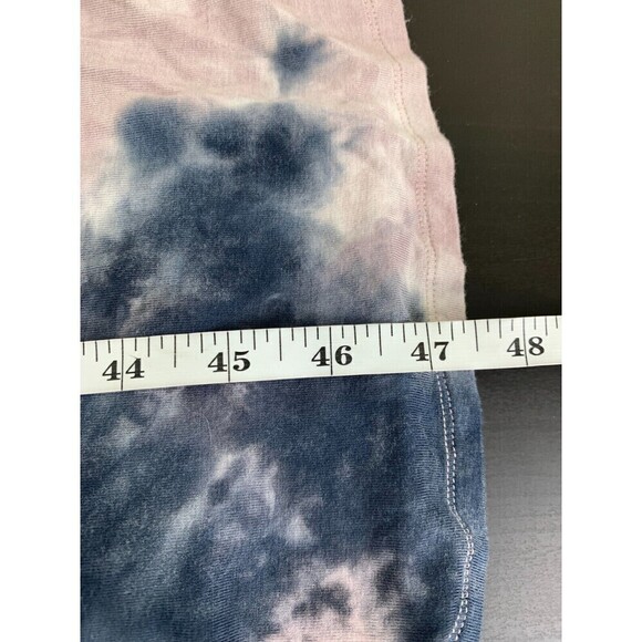VENUS Strapless Maxi Dress Pink Blue Tie Dye Drawstring Waist Jersey Women Large - Picture 12 of 12